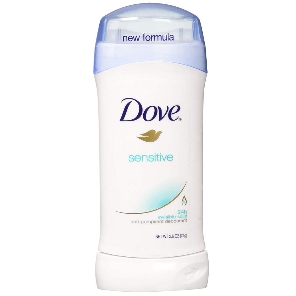 Dove Sensitive Antiperspirant Deodorant 24H Invisible Solid 24 oz (74g