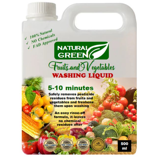 Natural Green Food Washing Liquid / Sanitizer Disinfectant Spray