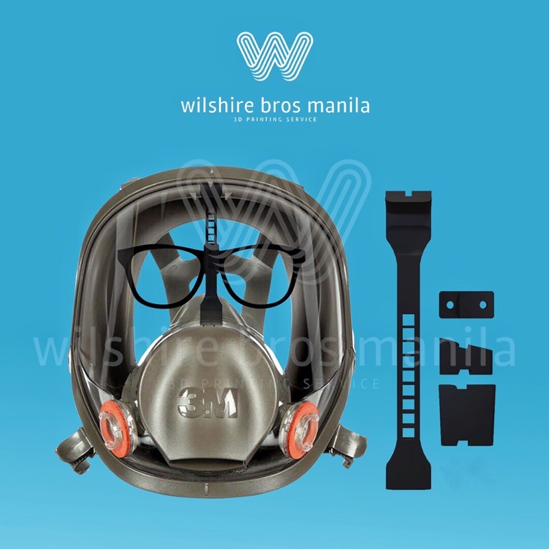 3M 6800 Full Face Mask Spectacle / Eyeglass Holder Shopee Philippines