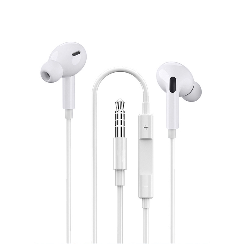 InEar Earphone Headphone with Builtin Microphone 3.5mm Wired Earbuds