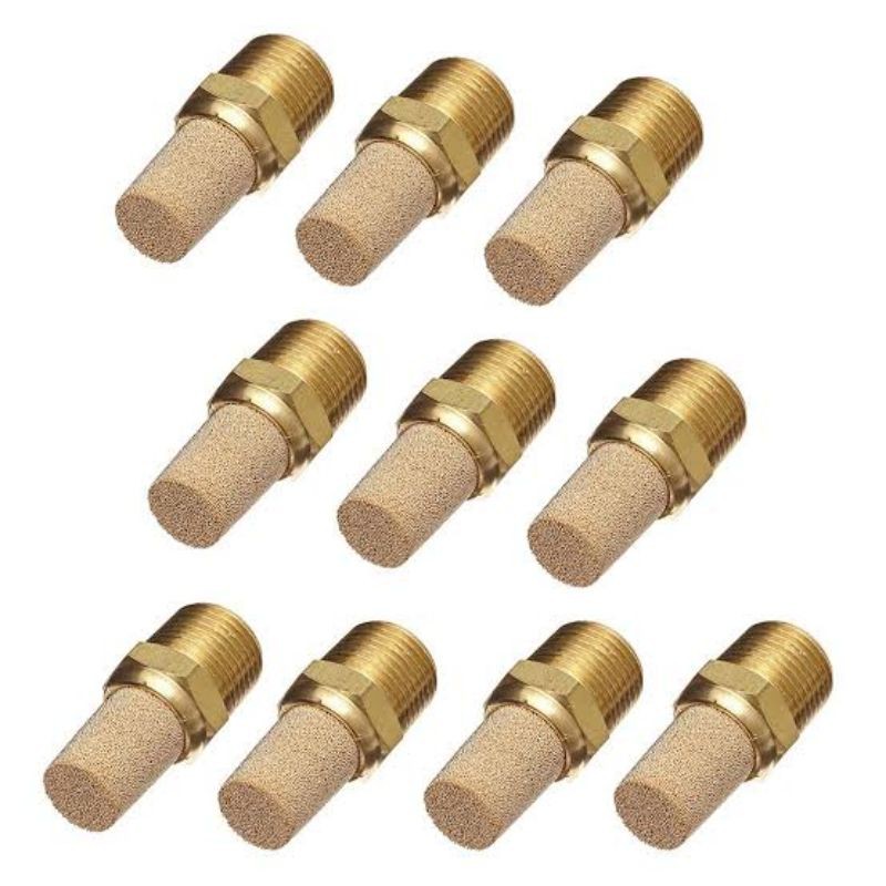 Brass Pneumatic Muffler Filter Noise Silencer Air Solenoid Valve