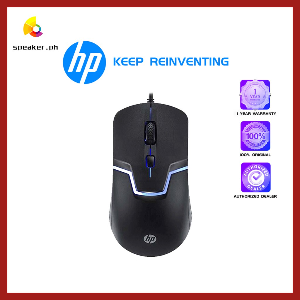 HP M100 Optical Wired USB High Speed Gaming Mouse With LED Light Mice