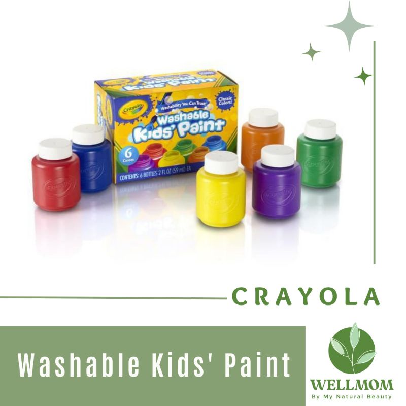Crayola Washable Kids Paint /Poster paint 6s 10s Shopee Philippines