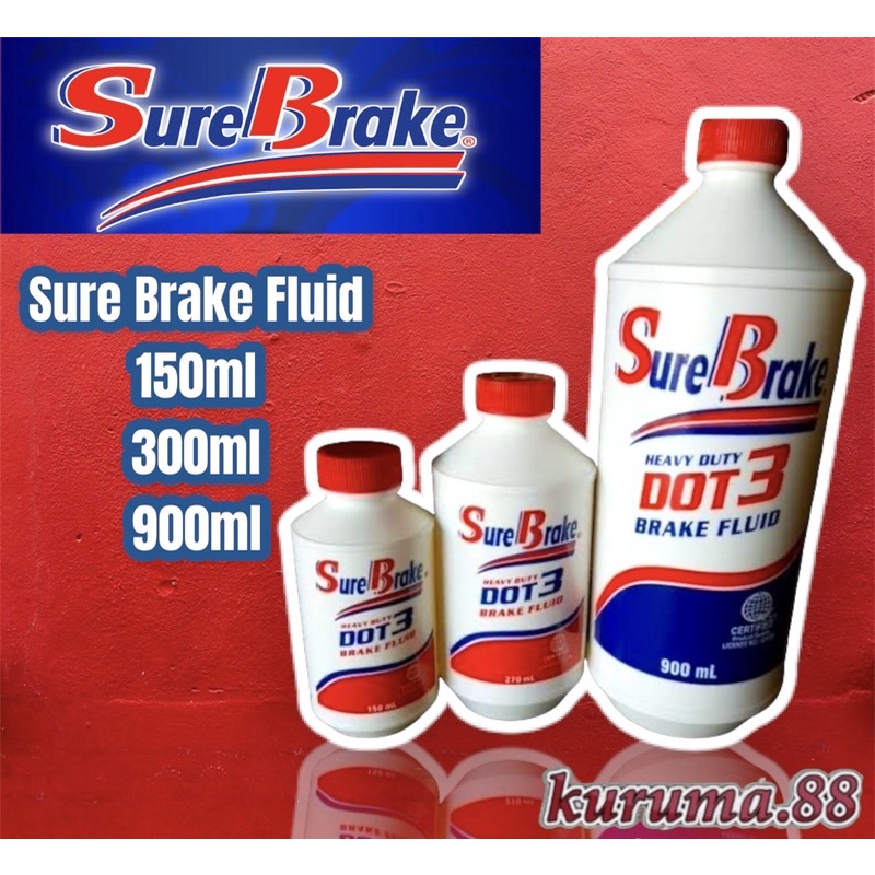 Sure Brake fluid 150ml 170ml 300ml 900ml Shopee Philippines