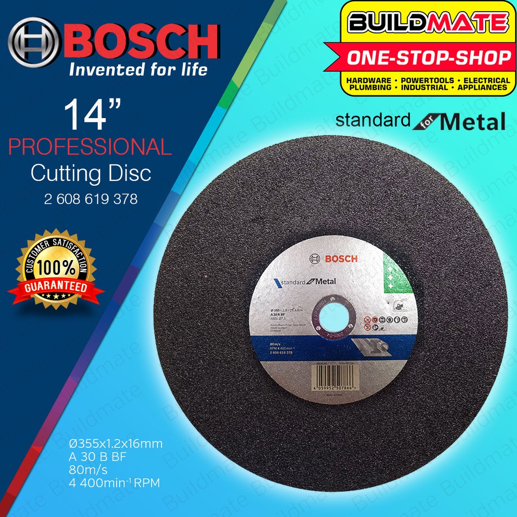 BOSCH Cutting Disc for Metal Standard Single Ply 14 Inch for Chop Saw