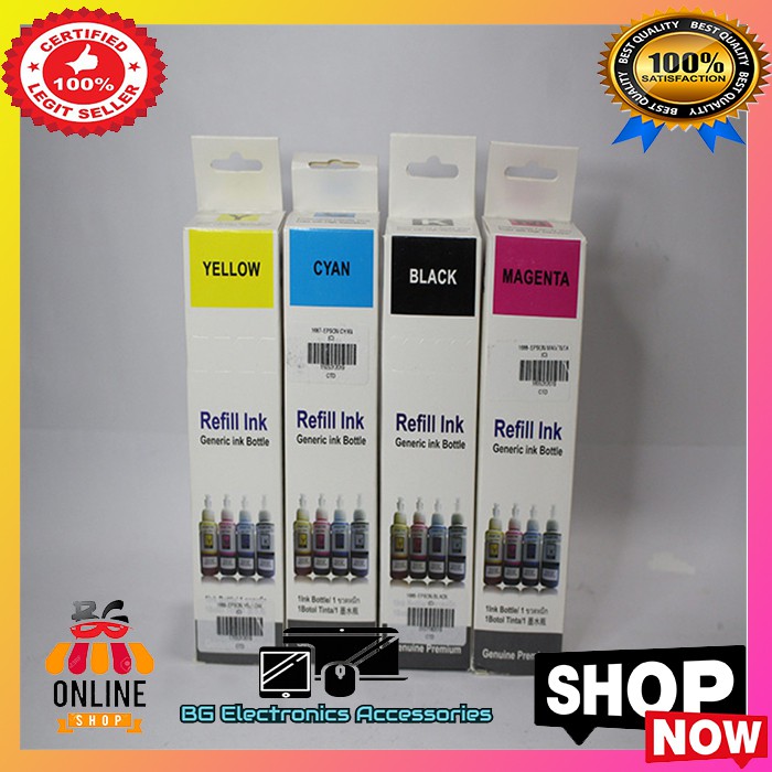 Generic Refill Ink for (EPSON INK) Epson L100,L110,L120,L200,L210,L220