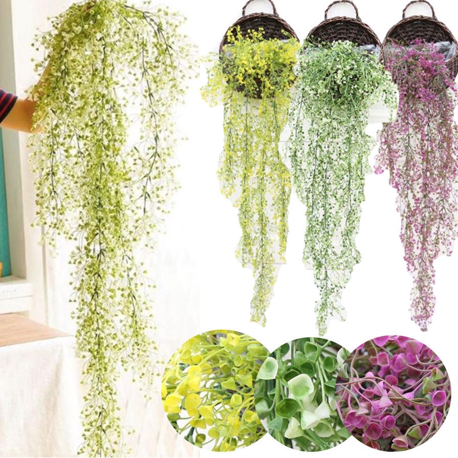 Artificial Fake Silk Flower Vine Hanging GarlandHome Garden Shopee