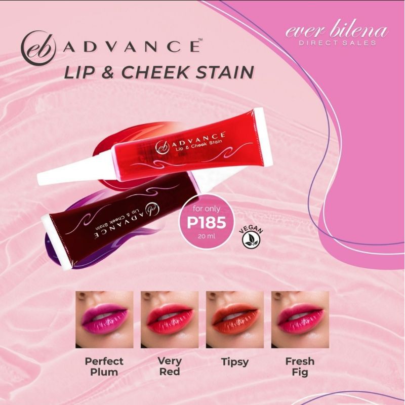 ever bilena lip and cheek stain tint 20ml (original price 185) SAVE