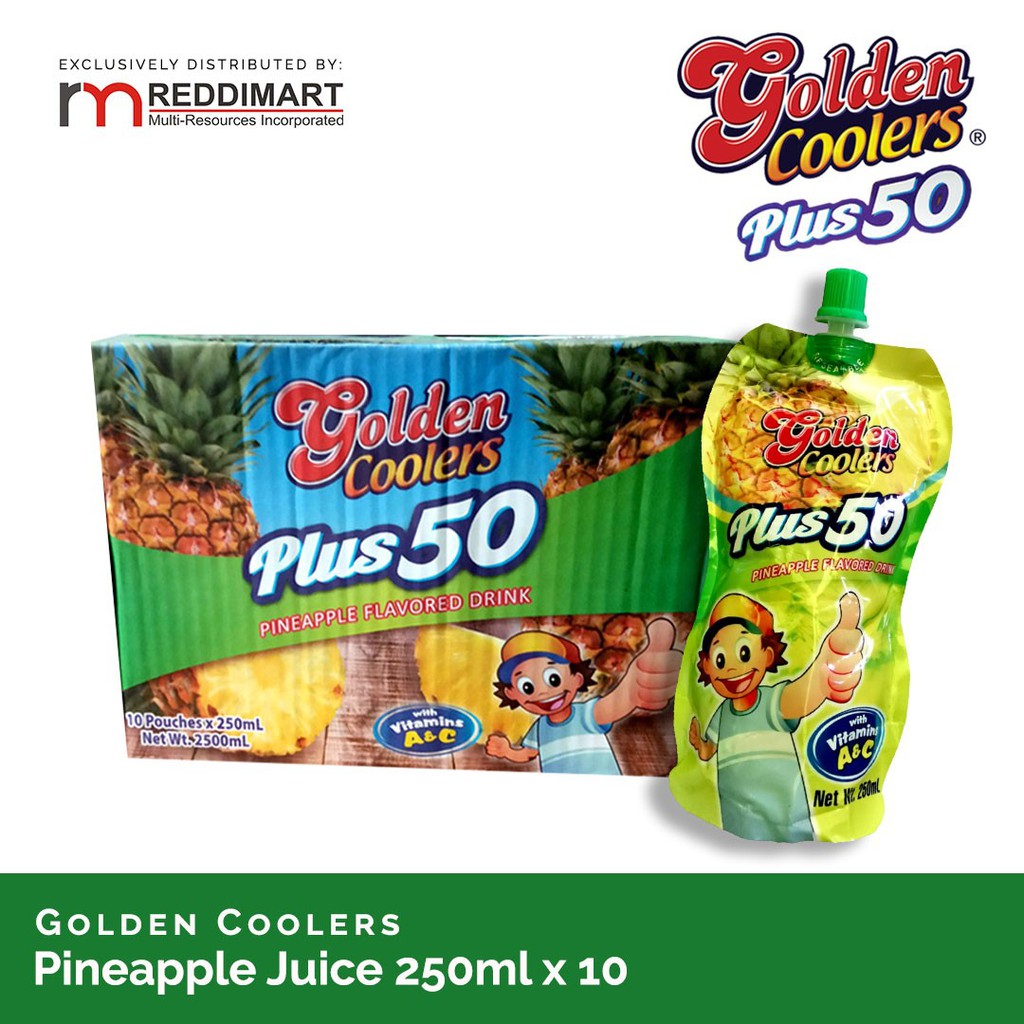 Golden Coolers Juice for Kids Pineapple 250ml Shopee Philippines