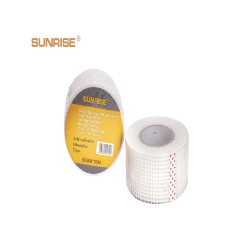 (!)SUNRISE GASA TAPE Gypsum fiber glass tape 30M 100pcs/1box Shopee