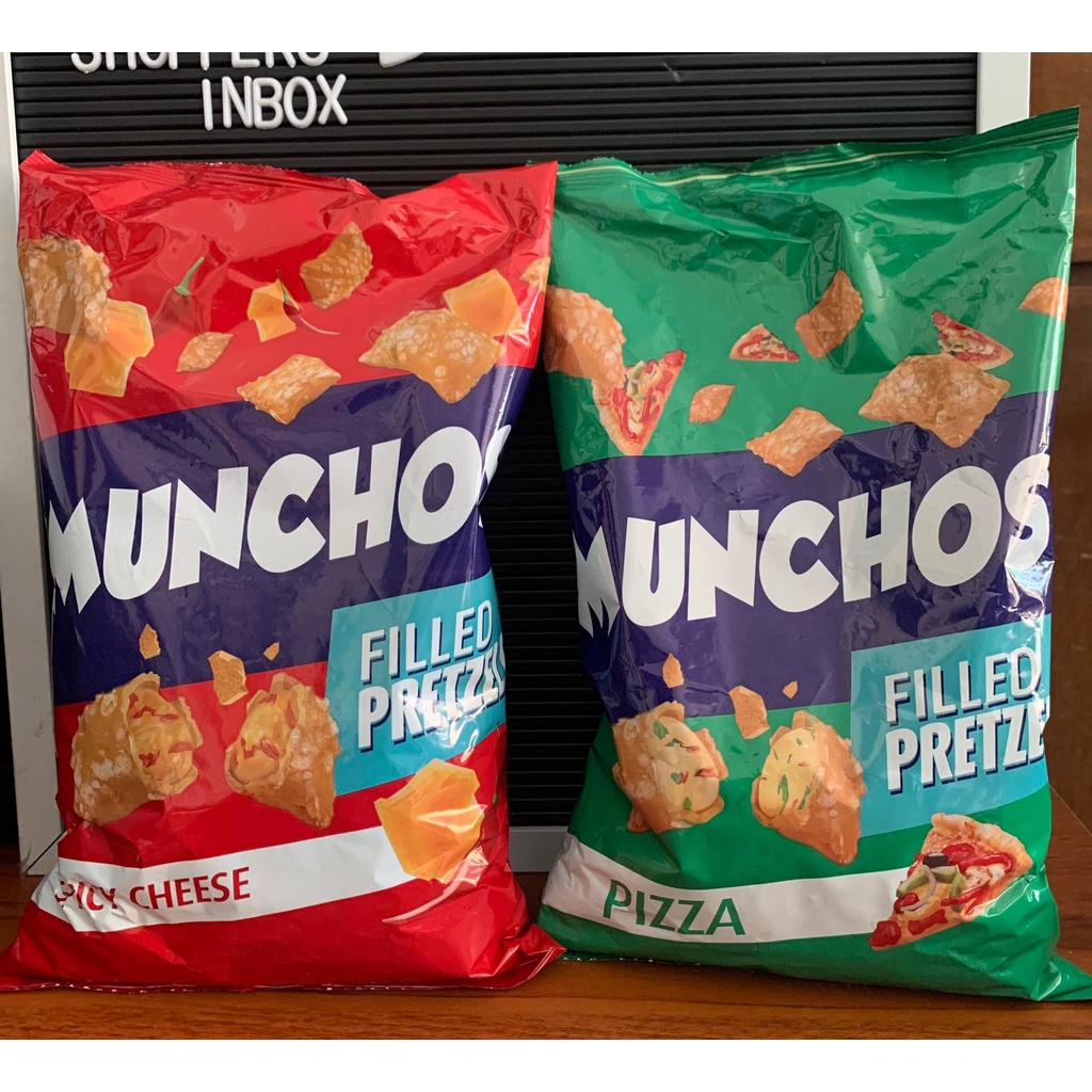Munchos Filled Pretzels Spicy Cheese/Pizza Shopee Philippines