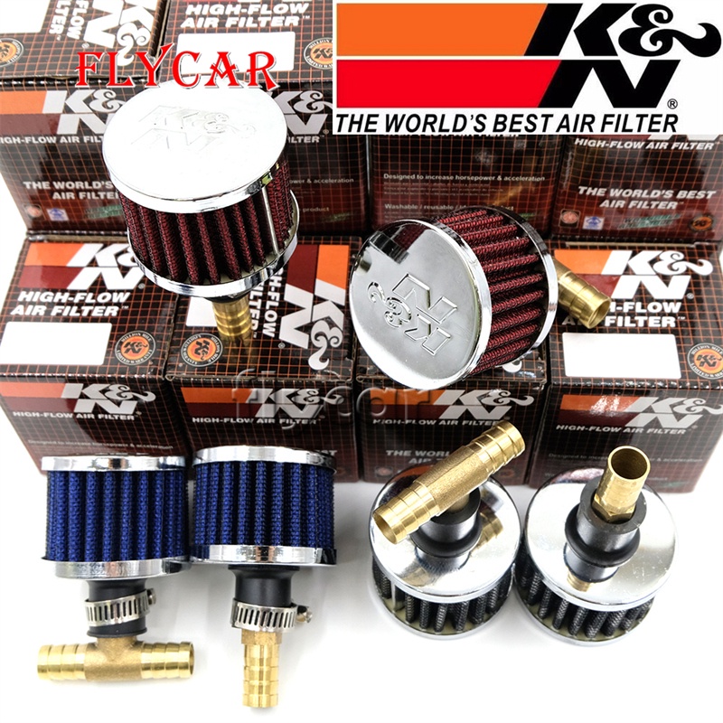 K&N 12mm Engine / Oil Crankcase Breather Valve Intake Filter Mini KN