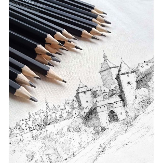 Sketching Pencil F Graphite Art Drawing Pencil F Shopee Philippines