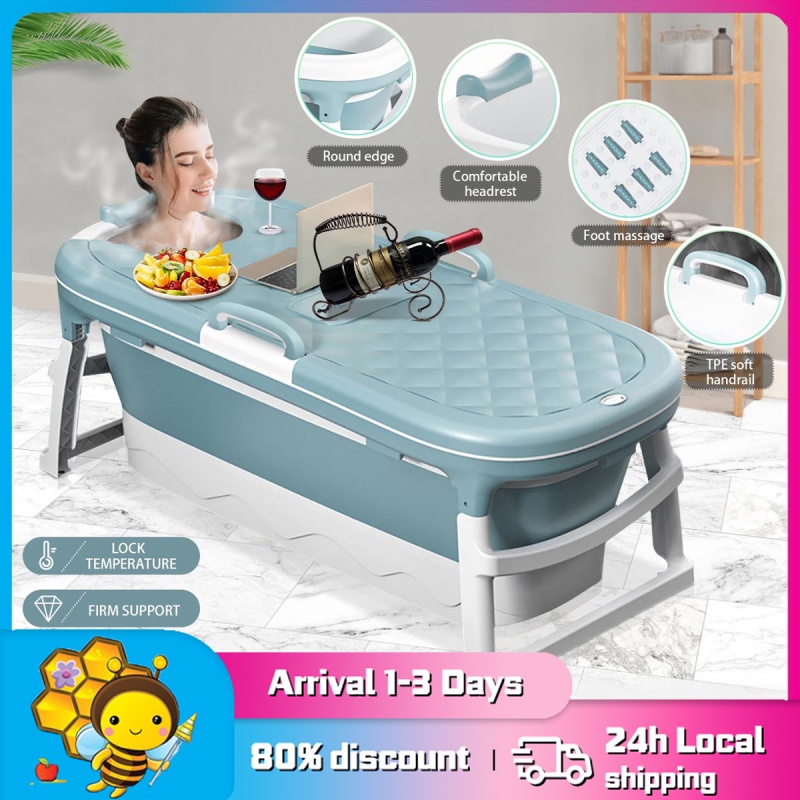 Portable Easy Use Foldable Bath Tub Swimming Pool Adult Steaming Tub