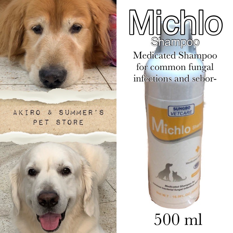 Michlo shampoo, for dogs and cats shampoo, Medicated Shampoo Shopee