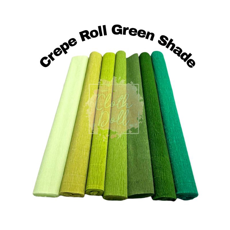 Crepe Paper Roll Green shade Shopee Philippines