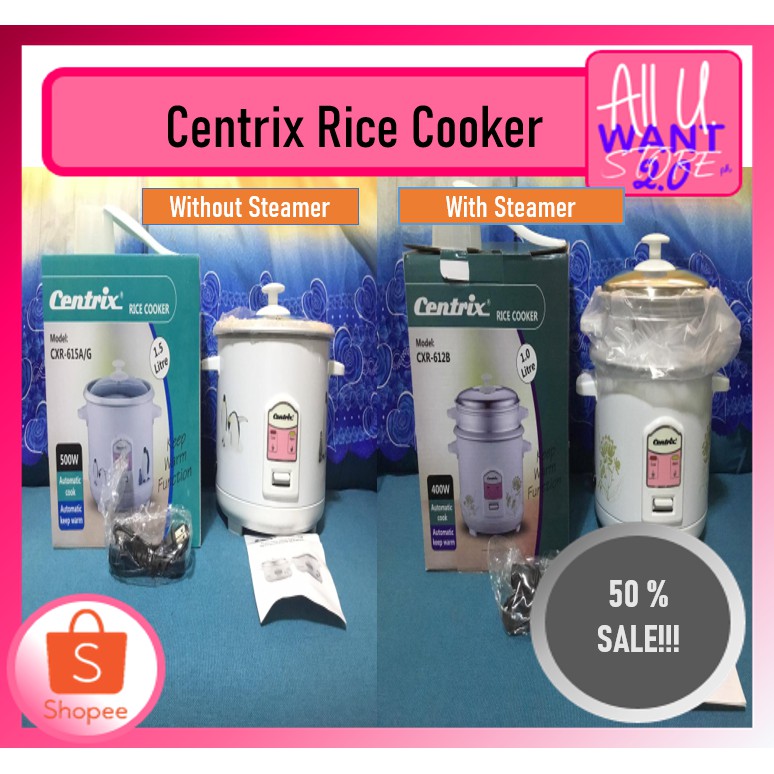Centrix Rice Cooker Automatic Cook with Auto keep warm (Actual Photos
