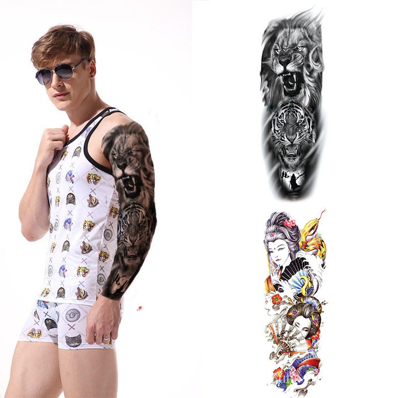 Full Arm Tattoo Sticker Waterproof Tattoo Stickers Large Arm Tattoo