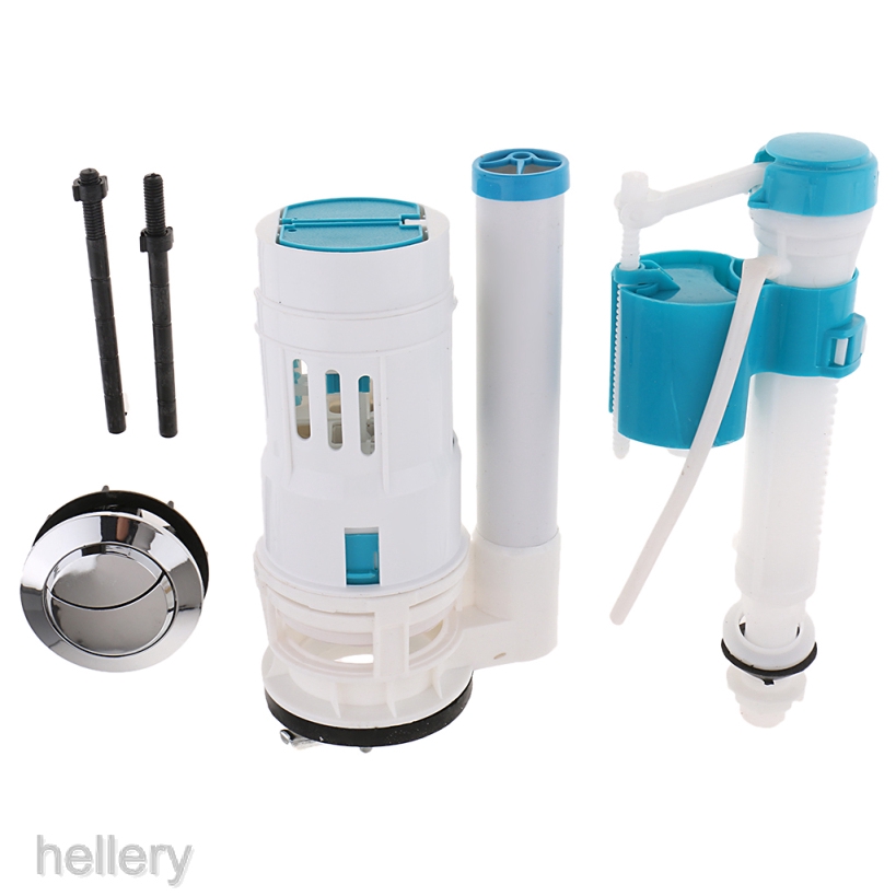 [HELLERY] Connected Toilet Tank Kit Fill Valve Dual Button Flush Valve