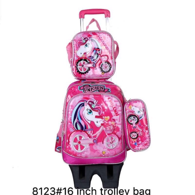 Sy 8123 Trolley School Bag 3 in 1 Shopee Philippines