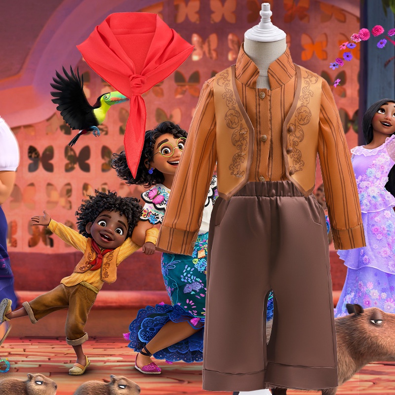 Ellen Disney Encanto Brother Antonio Cosplay Costume Set for Kids Boy