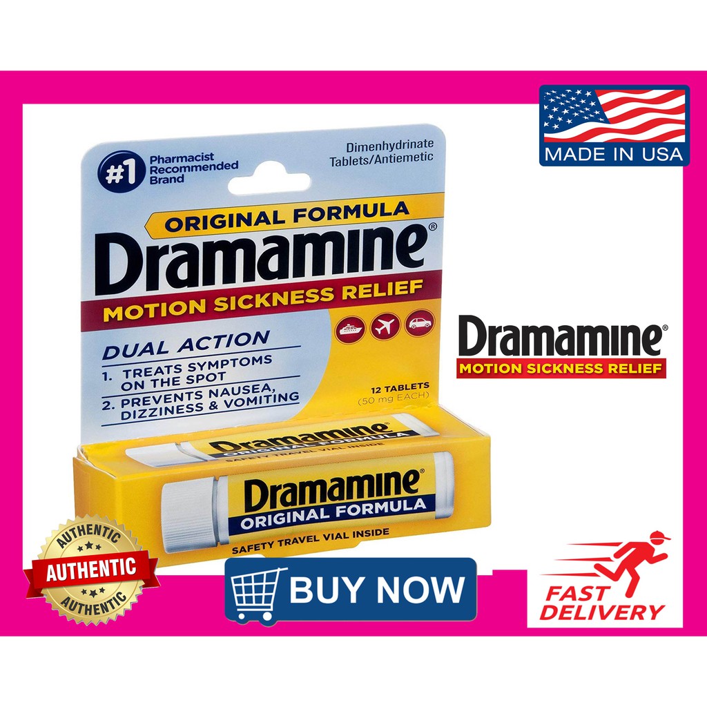 Dramamine Motion Sickness Relief Original Formula, Travel