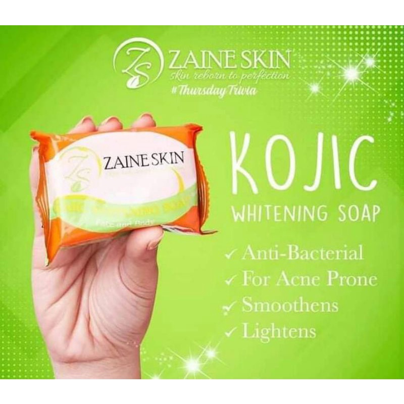 Zaine Skin Kojic Soap Whitening Soap (face & body 90g) Shopee Philippines