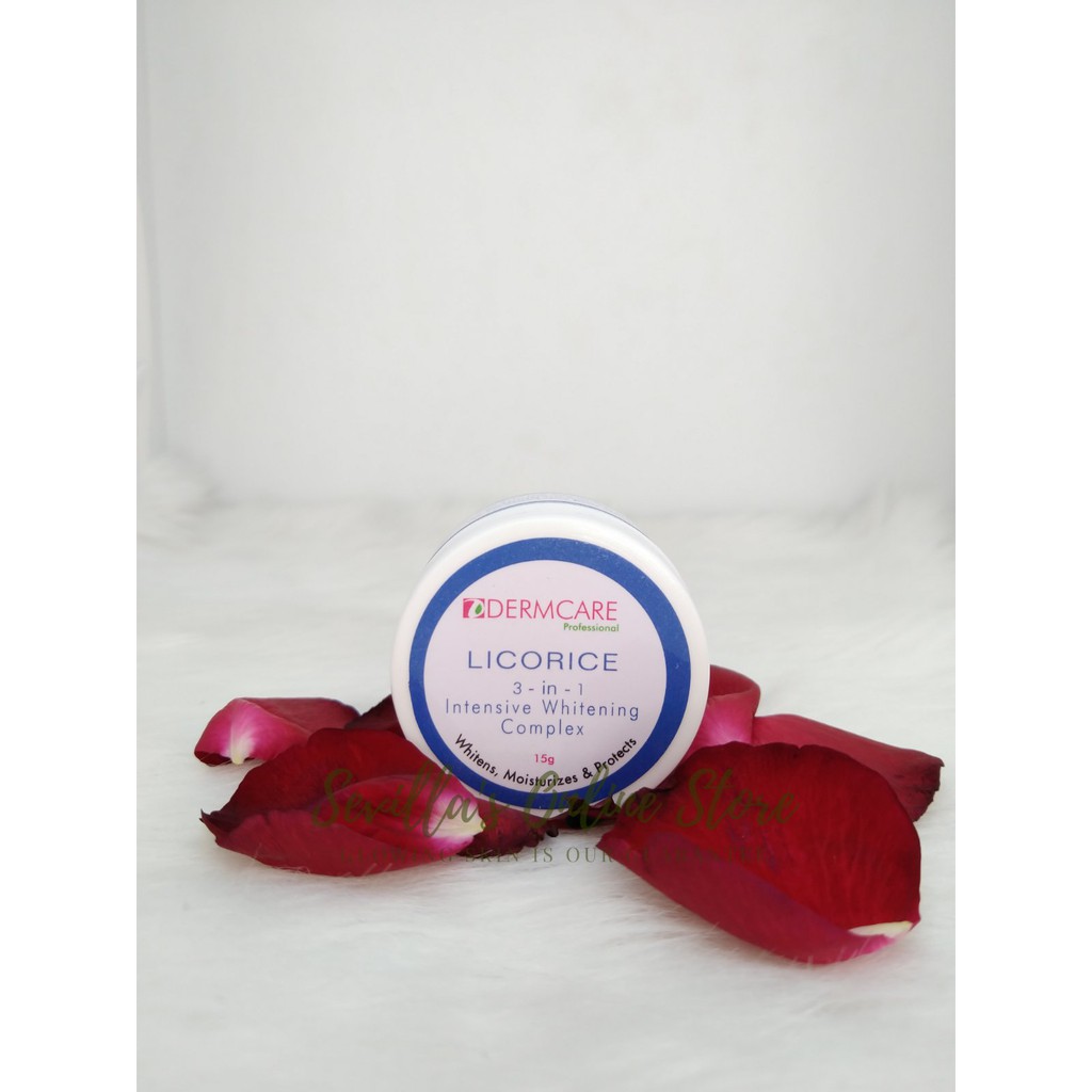 DERMCARE LICORICE 3IN1 INTENSIVE WHITENING COMPLEX CREAM Shopee
