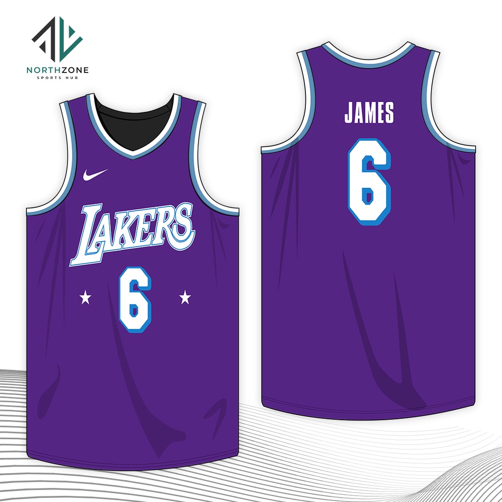NBA Lakers City Edition 2022 Full Sublimation Jersey (TOP) Shopee