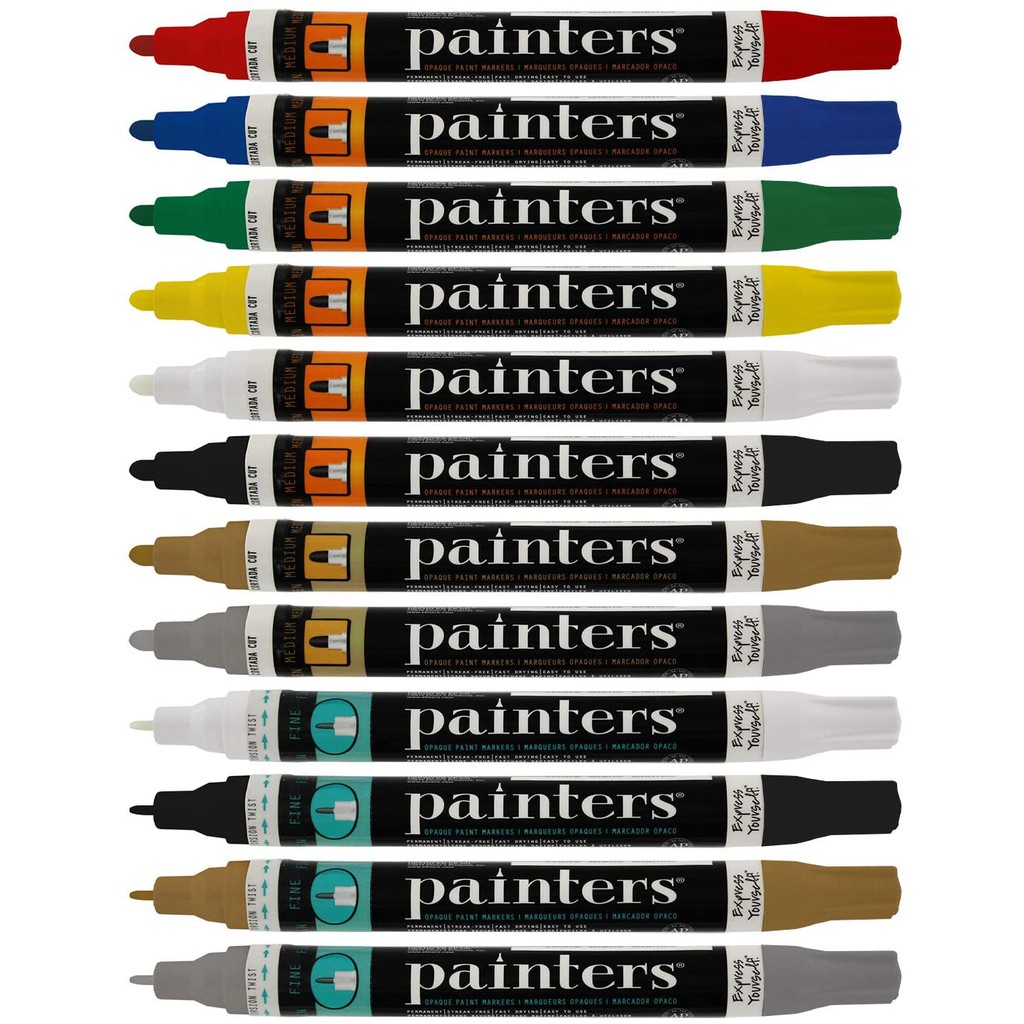 Elmer's Painters Opaque Paint Markers, UltraFine, Fine, Medium Point