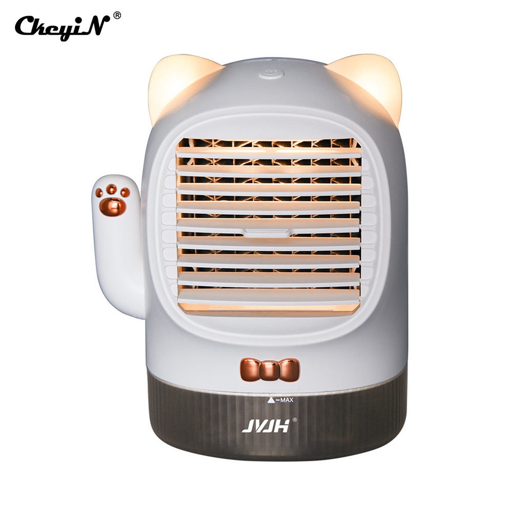 CkeyiN Mini Water Cooling Fan 3 Gears Wind Adjustable negative ion Air