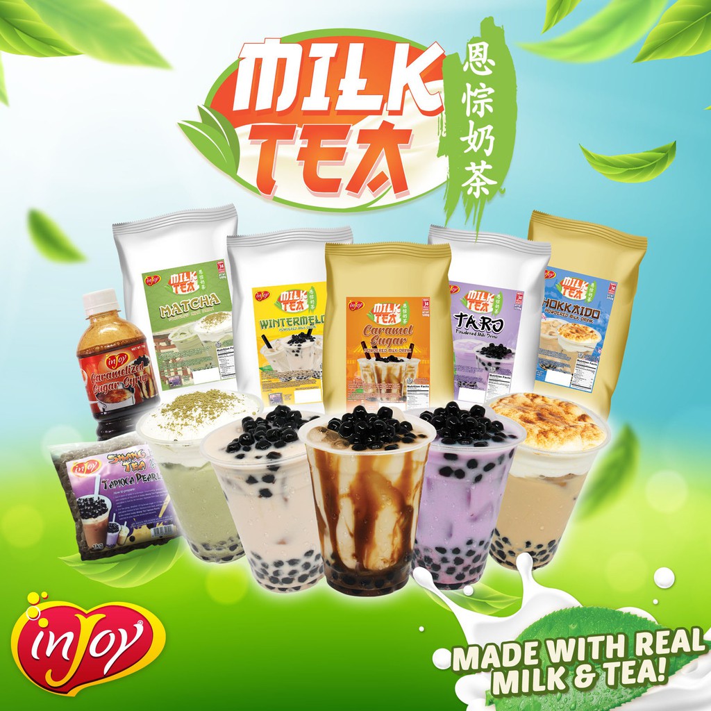 inJoy Milk Tea 500g ALL Flavors Perfect milk tea & ice candy business Shopee Philippines