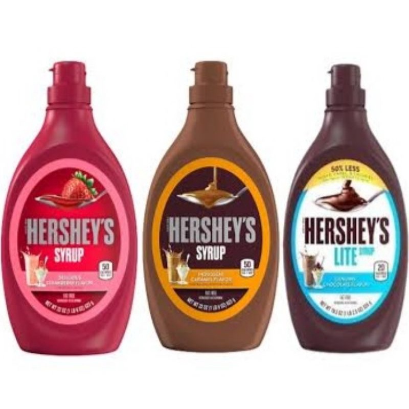 Hershey's Syrup (Caramel Syrup, Strawberry Syrup, Lite Syrup) Shopee