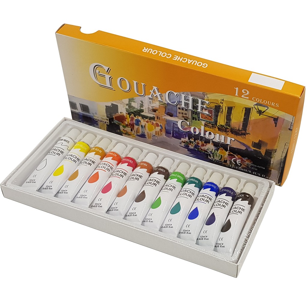 Gouache Color Paint 12x12ml Shopee Philippines