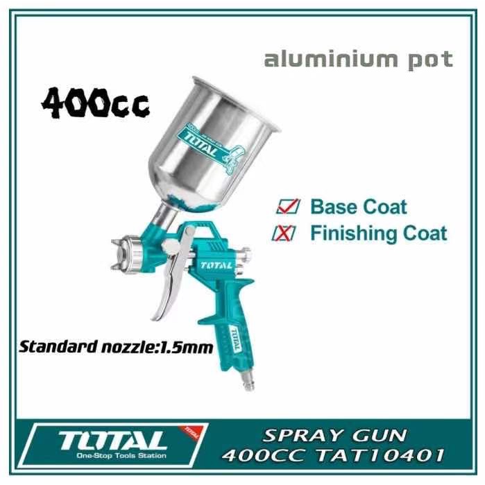TOTAL TAT10401 SPRAY GUN 400CC 1.5mm spray gun for paint air paint