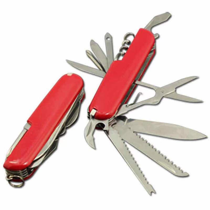 Multifunctional Swiss 91mm folding knife stainless steel
