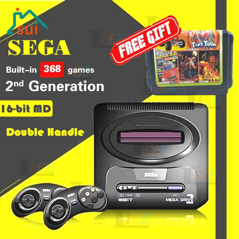 Sega MD2 TV Video Game Console Seda Megadrive 16bit Retro Vintage TV