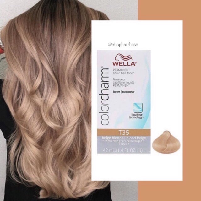 Wella Color Charm T35 Beige Blonde Toner Shopee Philippines