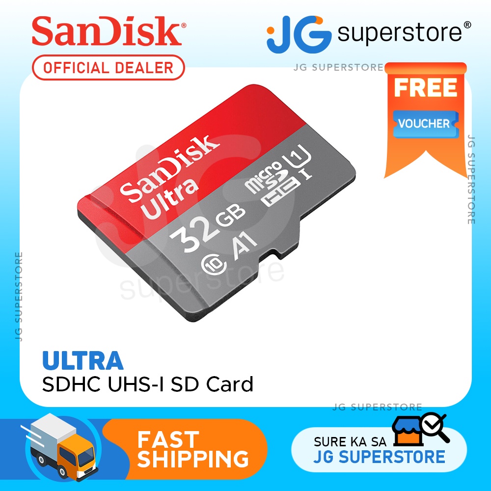 SanDisk Ultra 32GB SDHC UHSI Micro SD Card with 120mb/s Read Speed A1