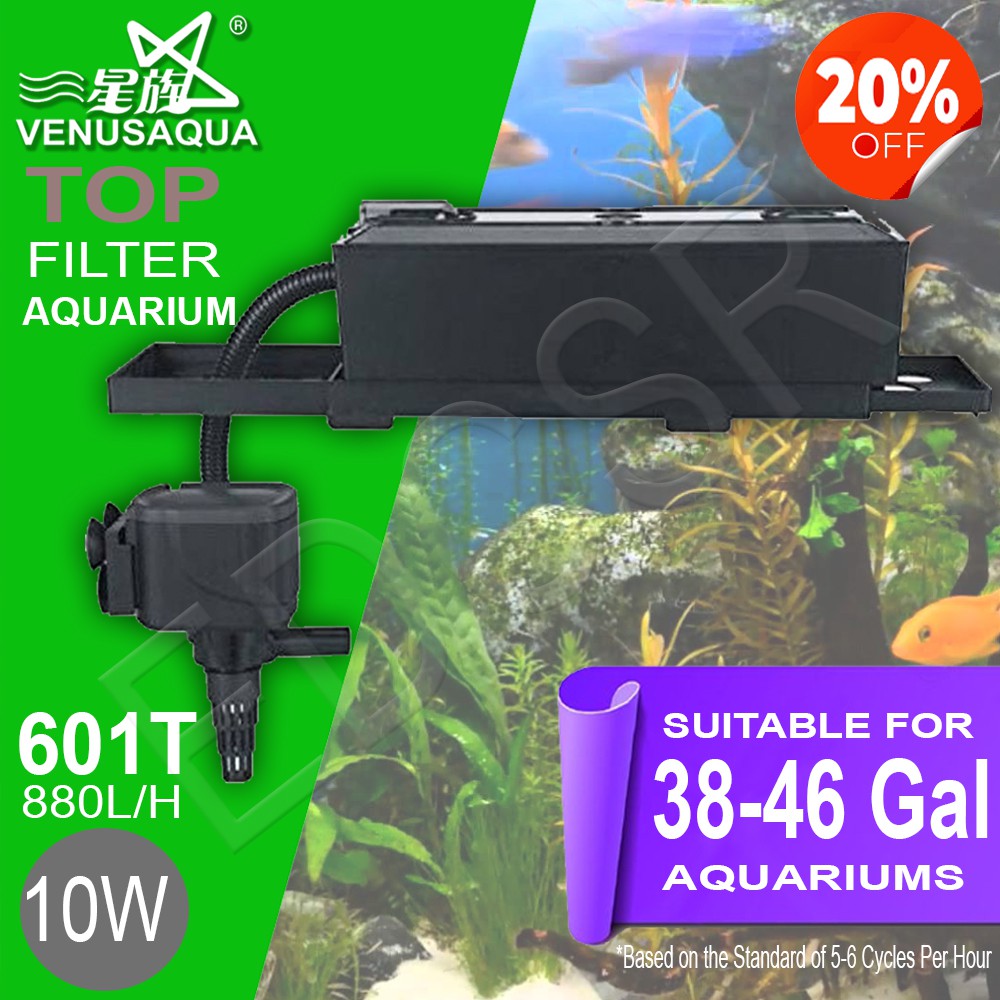 Venus Aqua 601T Aquarium Top Filter Shopee Philippines
