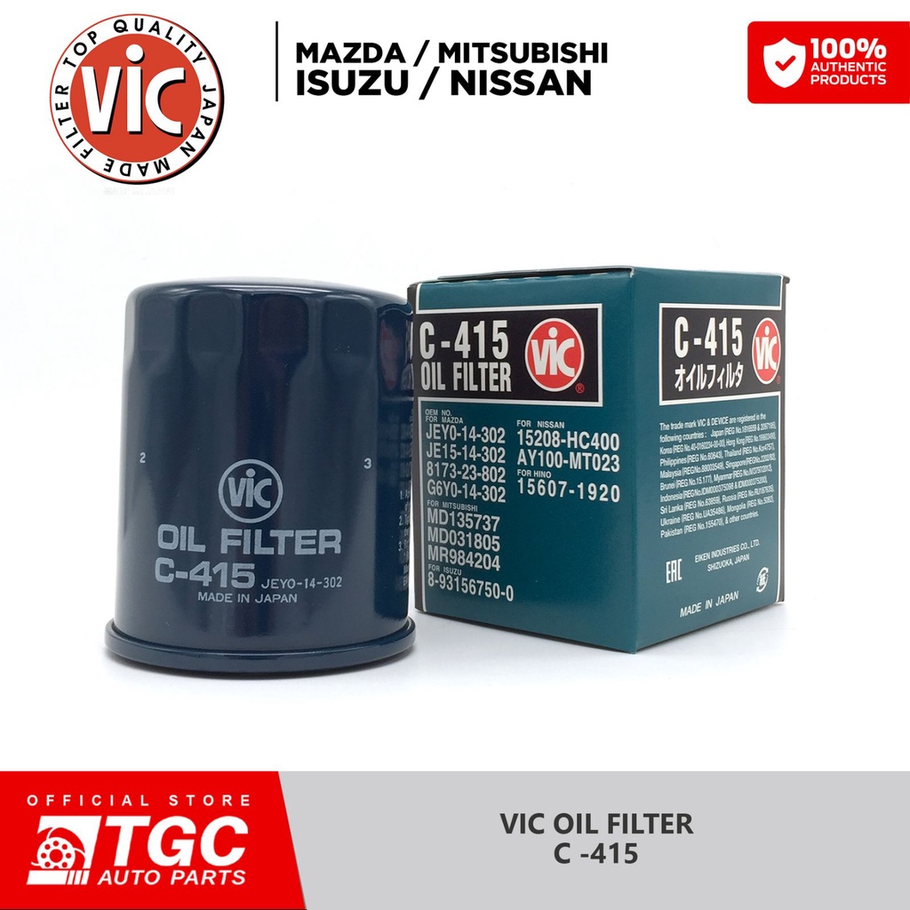 Vic Oil Filter Mirage Lancer Galant Xpander L300 Adventure Gas Getz