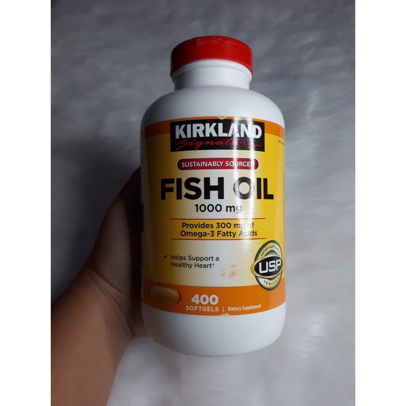 Kirkland Fish Oil 1000mg 400 Softgels Exp 02/2023 Shopee Philippines
