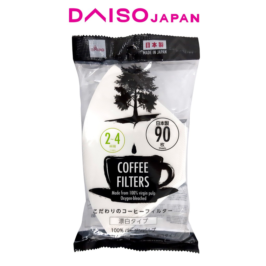 Daiso Bleached Coffee Filters 24 Cups Shopee Philippines