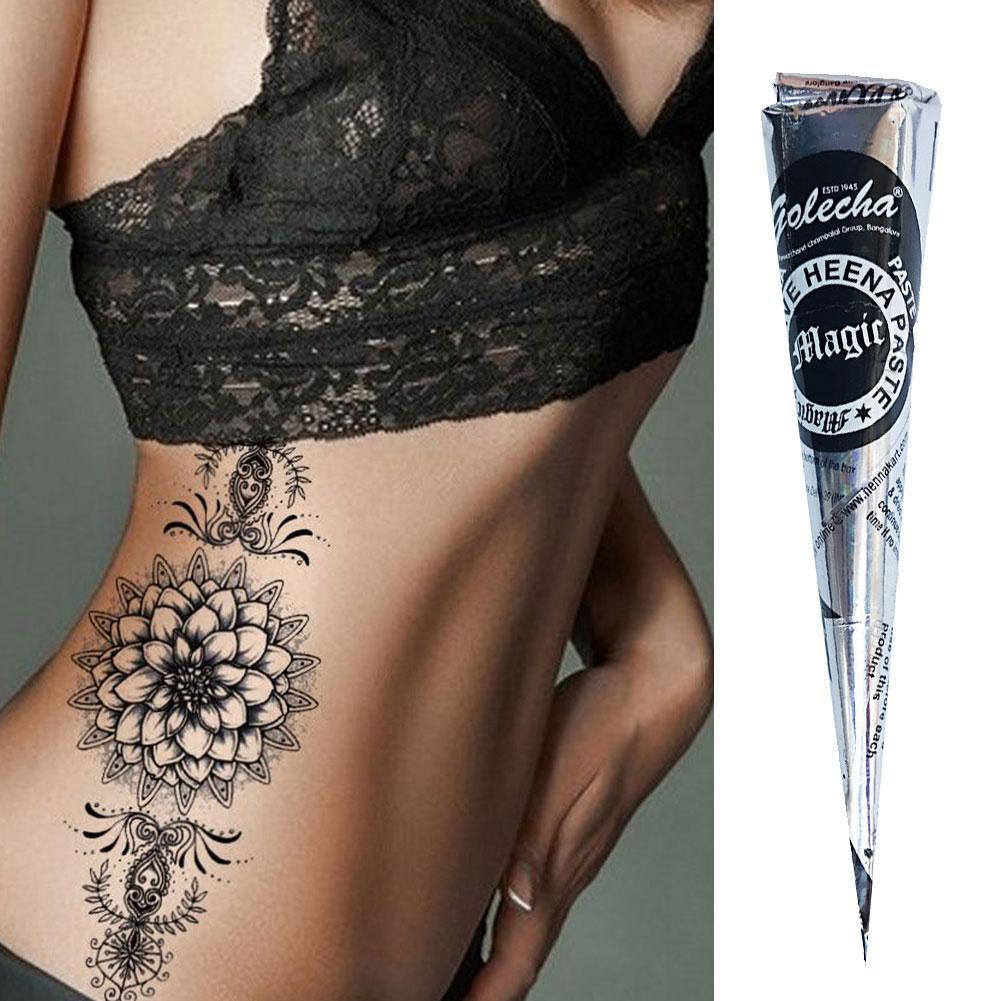 25 Grams Of Black Tattoo Cream Handpainted Body Painting Henna Pen