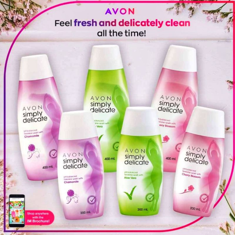 AVON SIMPLY DELICATE FEMININE WASH 400ml Shopee Philippines