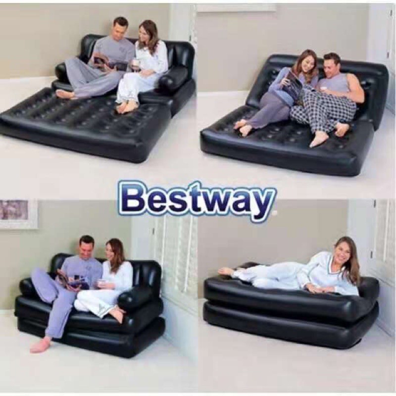 Bestway 5 in 1 Multifunctional Inflatable Sofa Air Bed Couch Shopee
