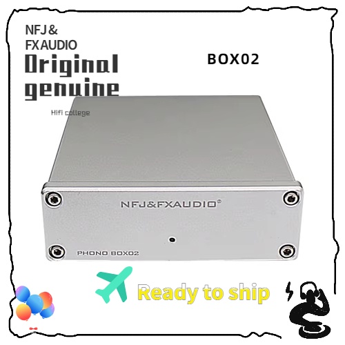 FXAUDIO BOX02 Phono Preamp MM MC RIAA Gain Adjustable HiFi Audio Pre