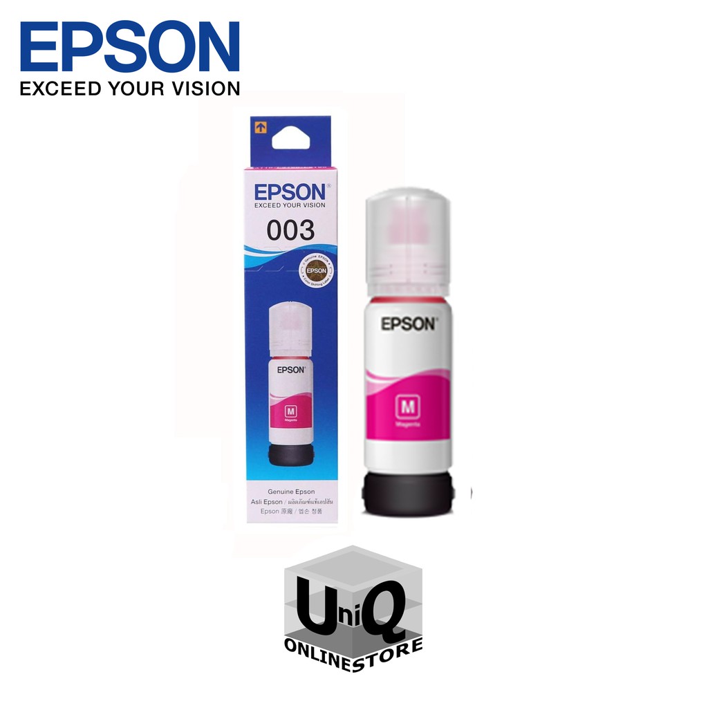 Epson 003 Original Ink Bottle C13T00V for Epson L3110 / L3150 Magenta Shopee Philippines