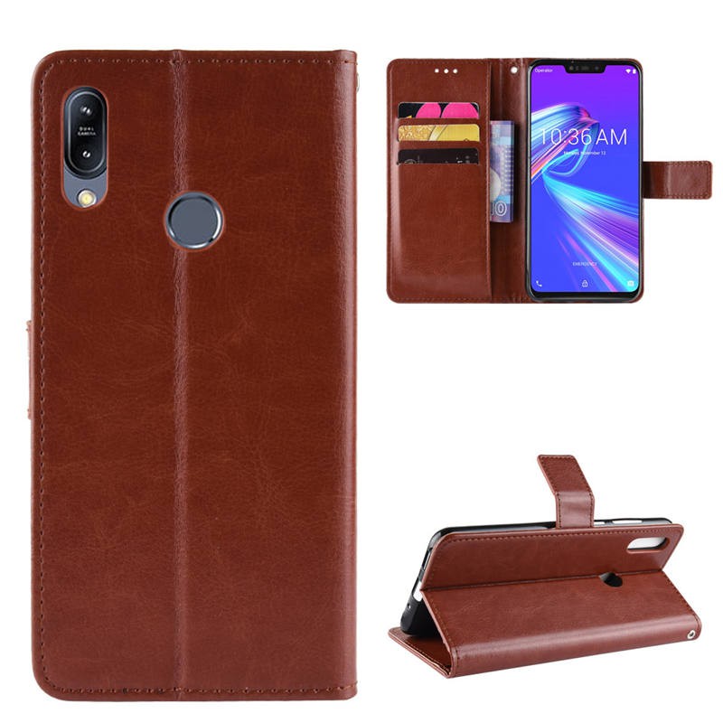 Asus Zenfone Max (M2) Case Flip Leather Wallet Back Cover Asus ZB633KL