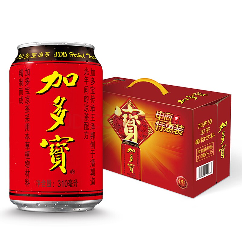 Jia Duo Bao Wong Lo Kat Chinese Herbal Tea in Can 310ml Shopee